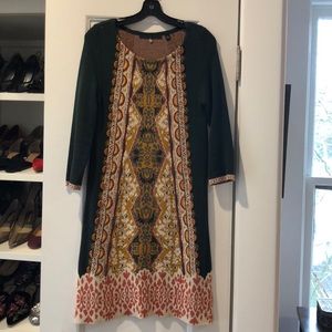 Anthropologie knit dress with bead embellishments